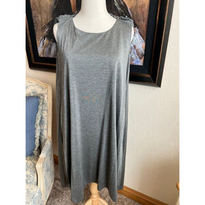 YSL Yves Saint Laurent Runway Silver Sleeveless Dress Size 6